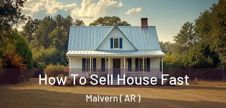  How To Sell House Fast Malvern ( AR )